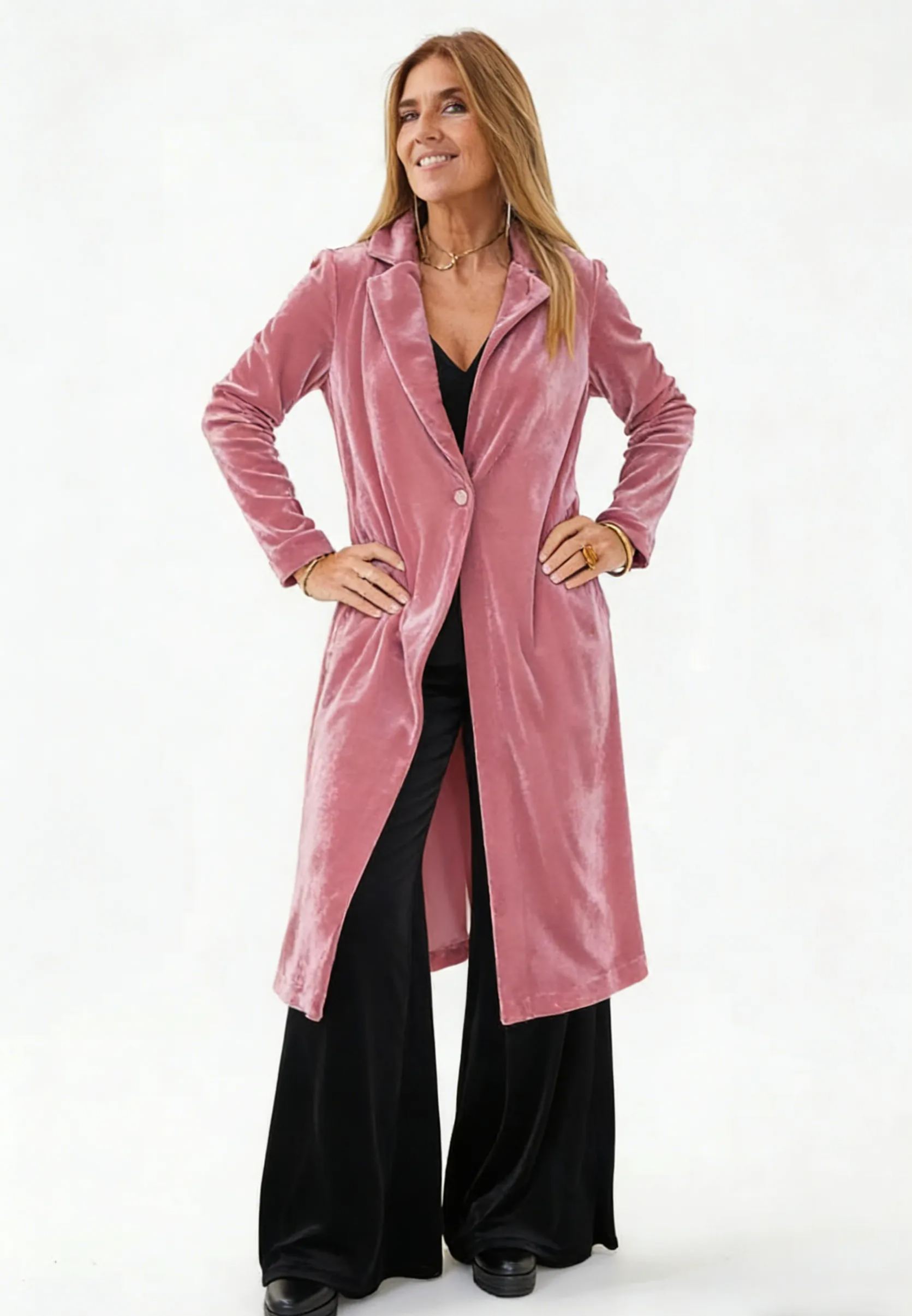 CLEARANCE SALE🔥 Soft Velvet Trench Coat