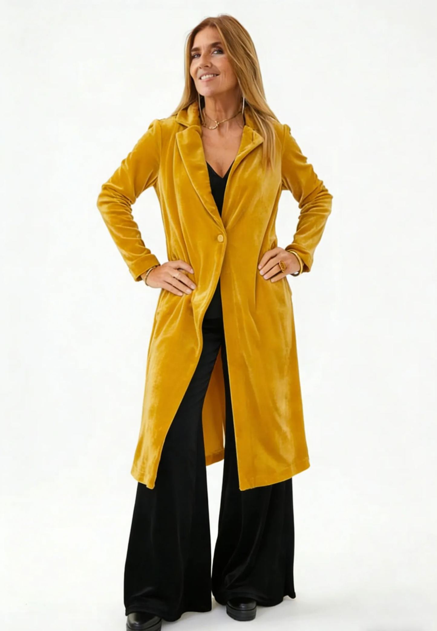 CLEARANCE SALE🔥 Soft Velvet Trench Coat