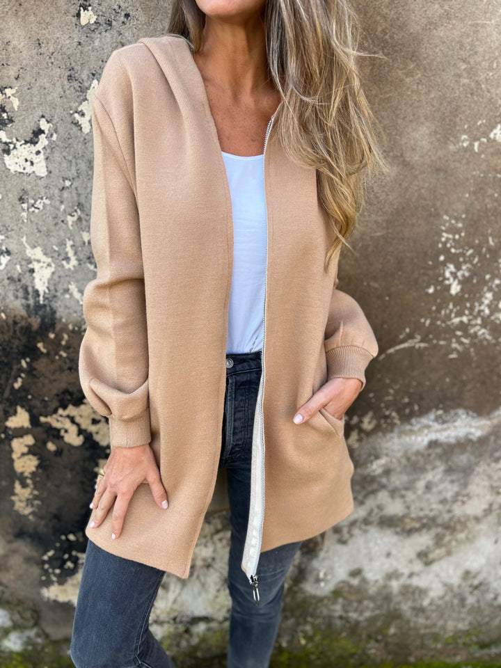 Women's Casual Long Sleeve Hooded Jacket