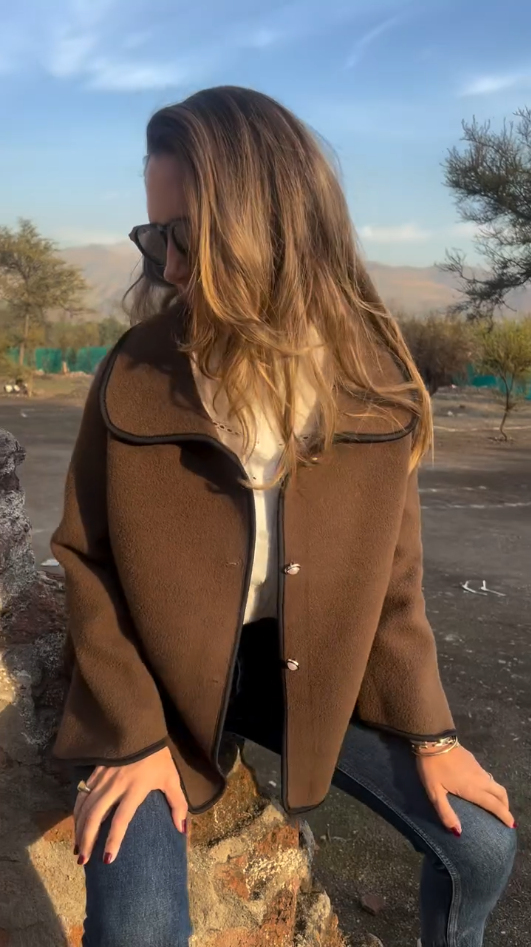 CLEARANCE SALE🔥Plus Size Colorblock Cardigan