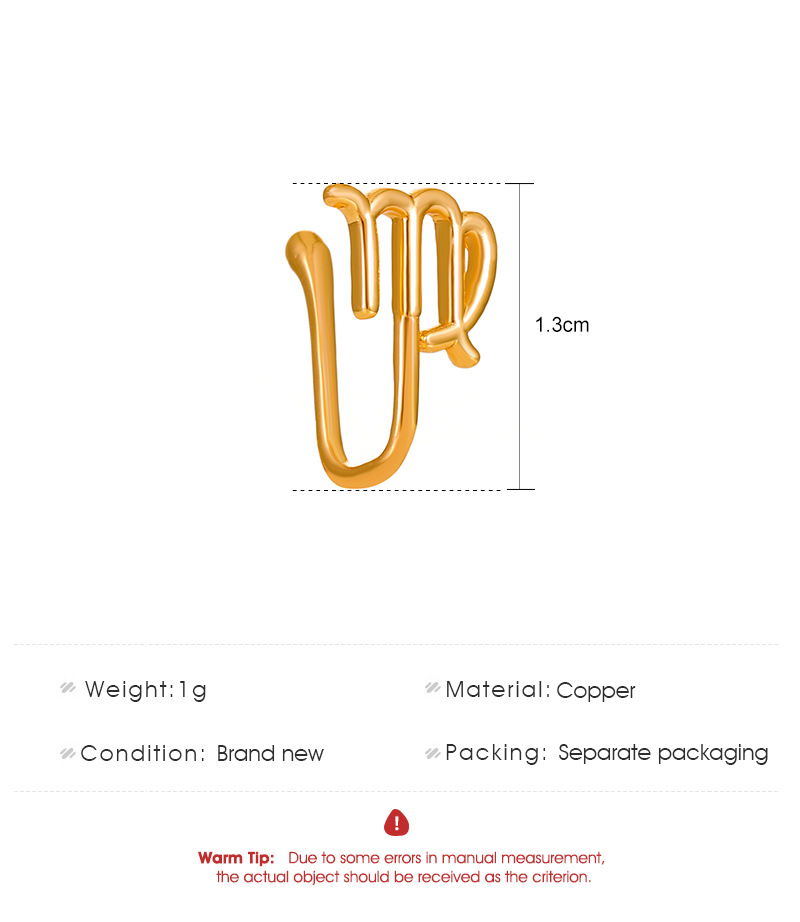 12 constellations piercing-free nose clip