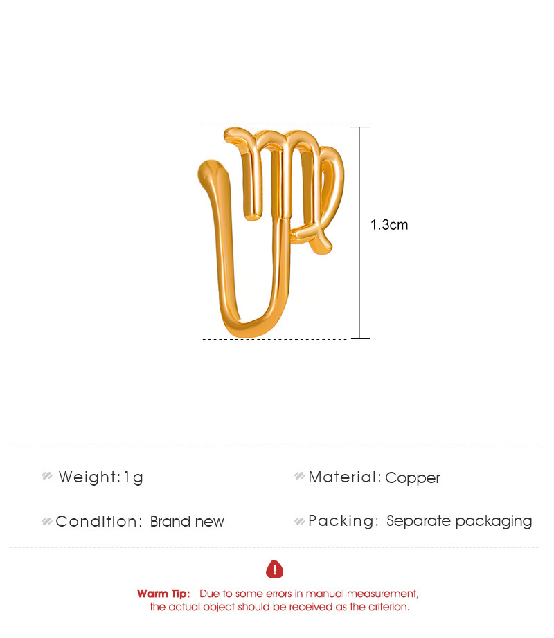 12 constellations piercing-free nose clip