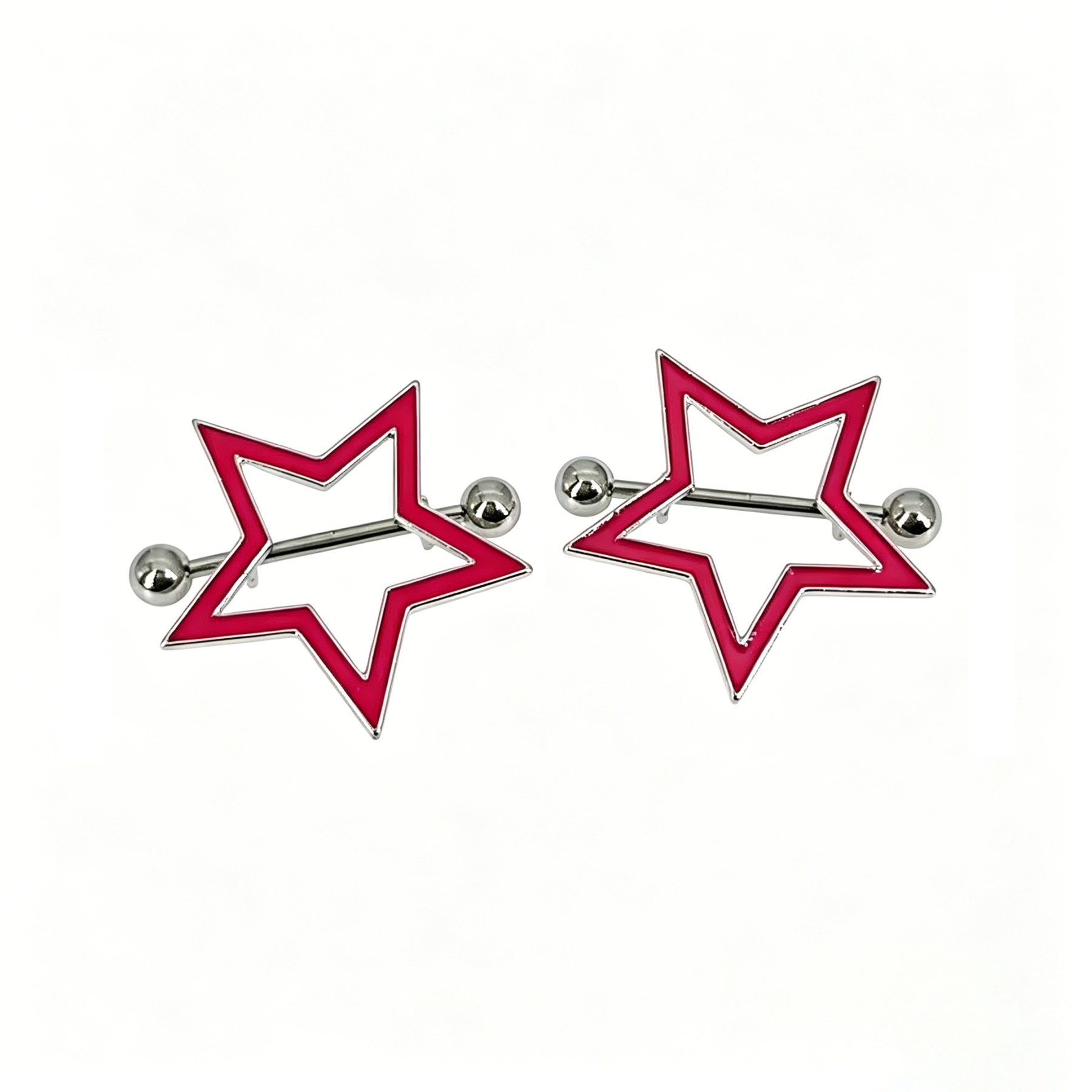 Enamel Star-Shaped Nipple Ring Jewelry