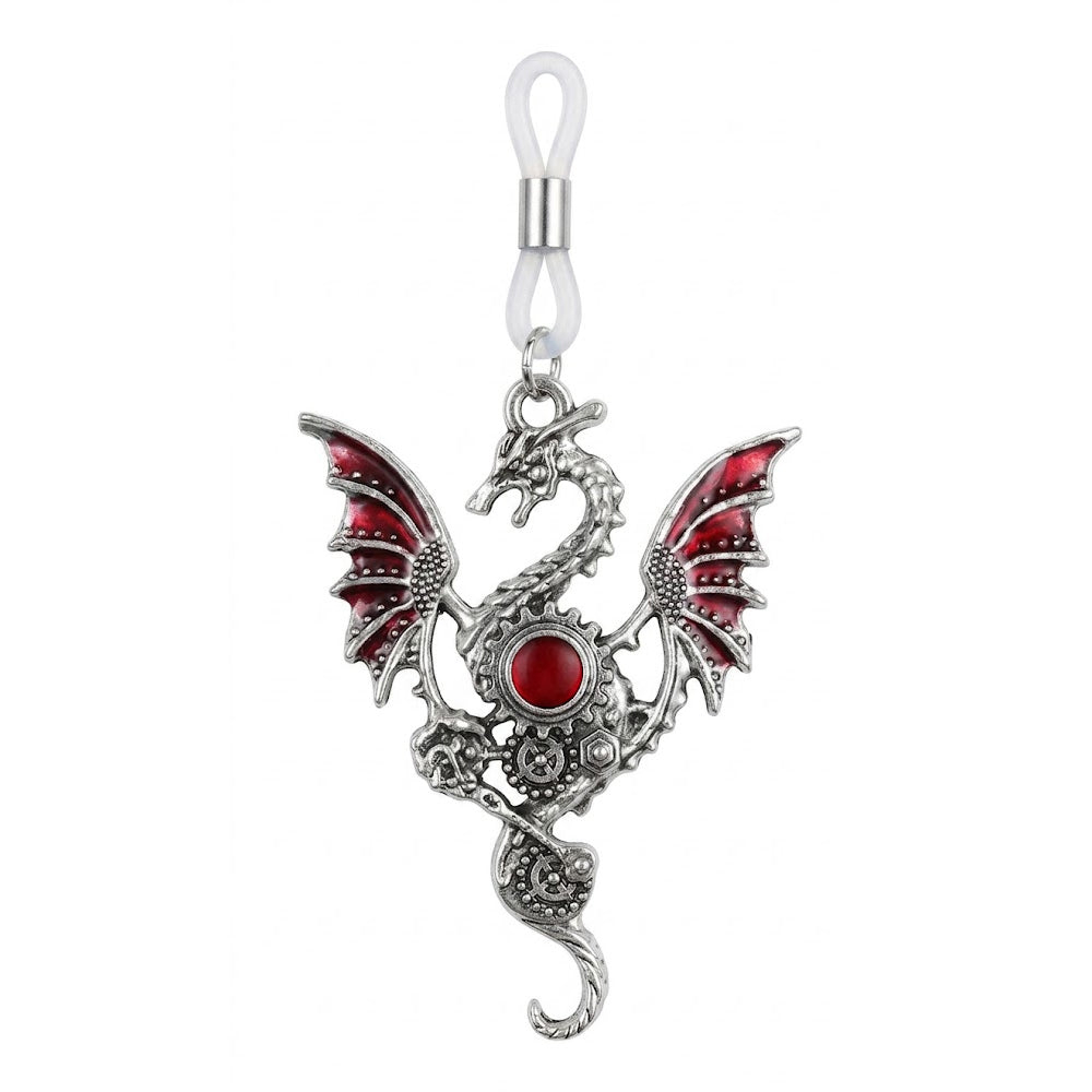 Steampunk mechanical dragon nipple covers