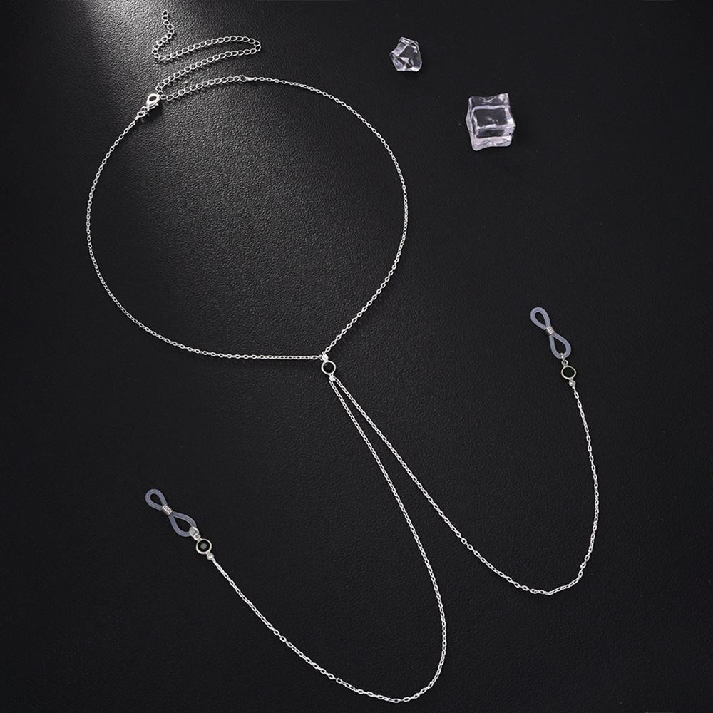 Natural Rhinestone Breast Chain