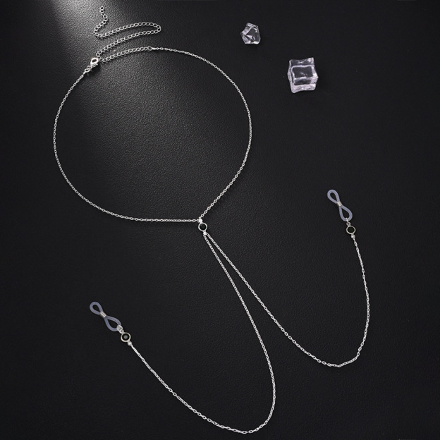 Natural Rhinestone Breast Chain