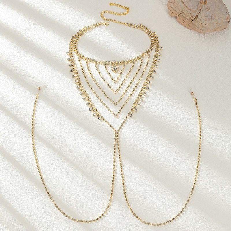 Rhinestone Multi-Layer Nipple Body Chain