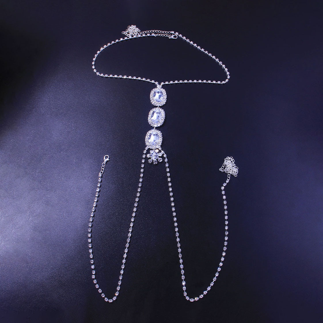 Rhinestone Bikini Body Chain