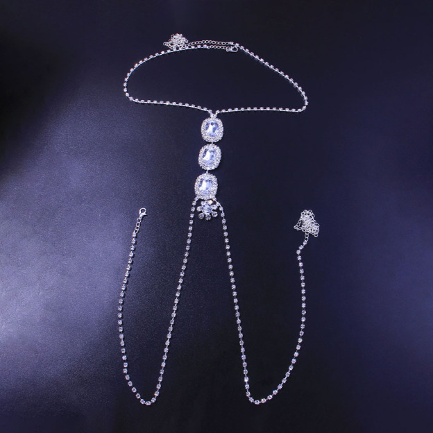 Rhinestone Bikini Body Chain