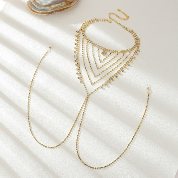Rhinestone Multi-Layer Nipple Body Chain