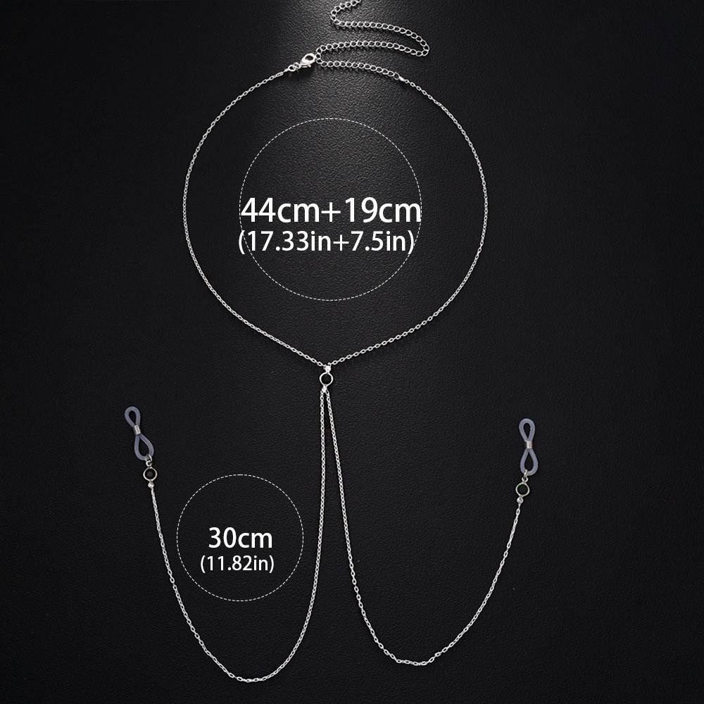 Natural Rhinestone Breast Chain