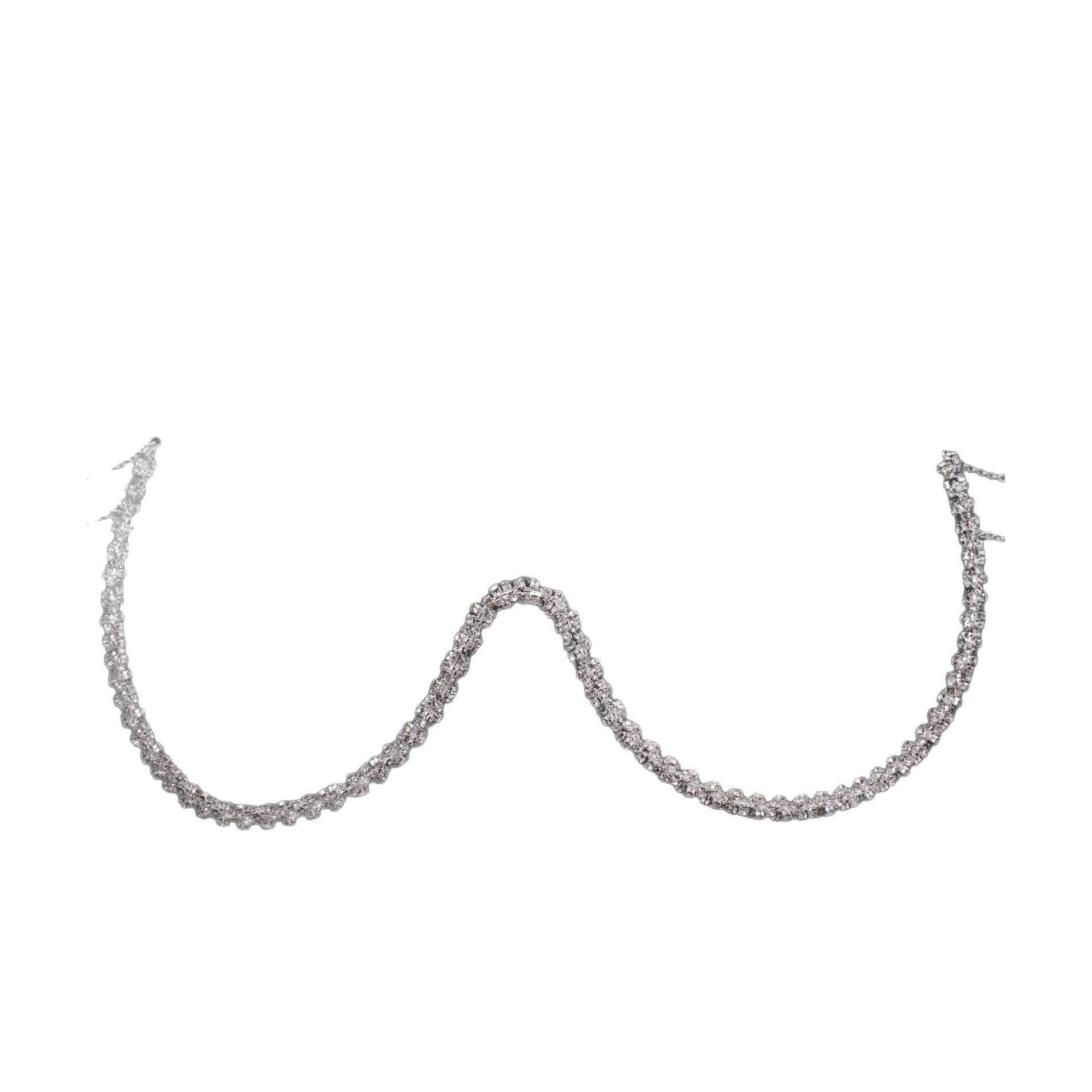 Rhinestone U Shape Body Chain