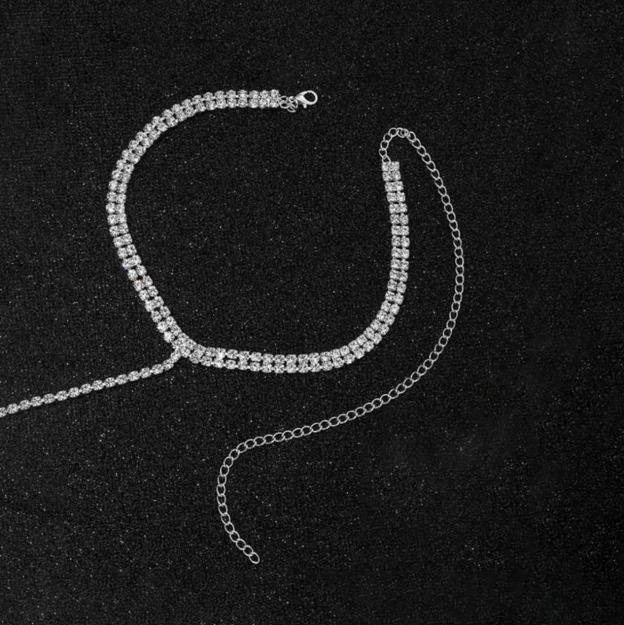 Minimalist Rhinestone Choker