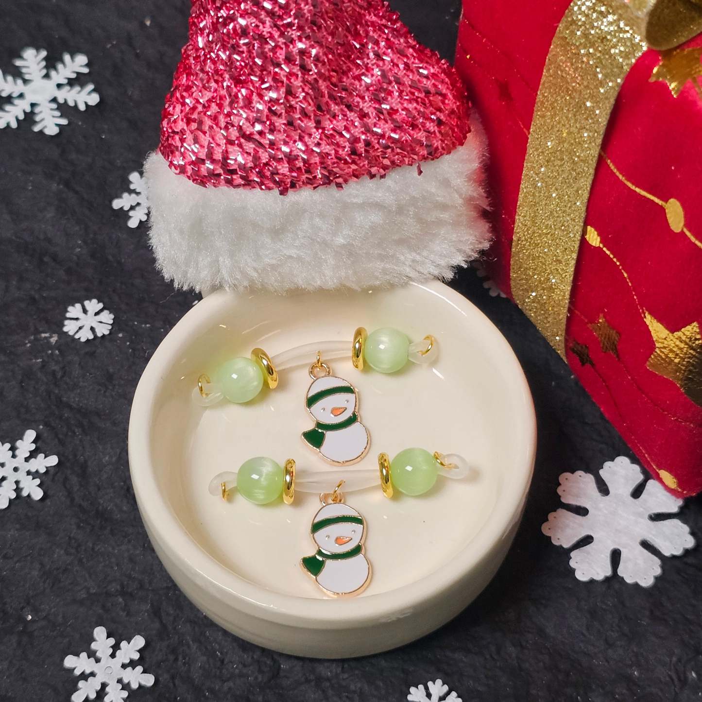 Nipple clamp Christmas snowman