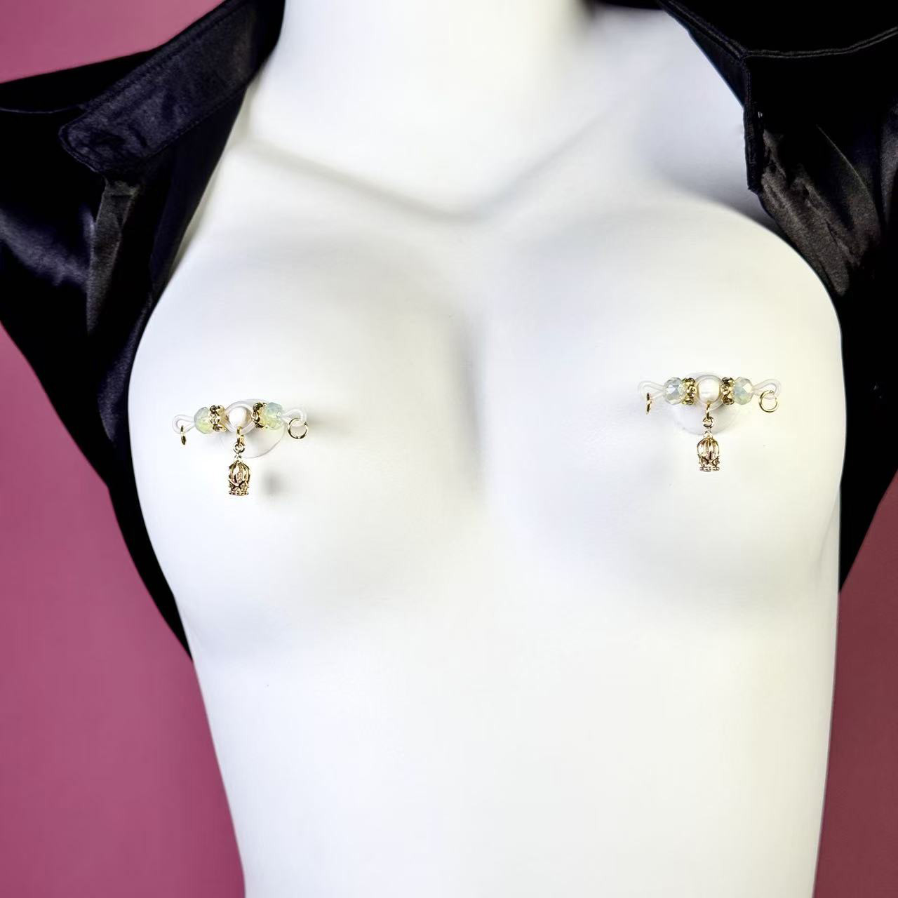 Crystal Queen Pendant Nipple Clamps