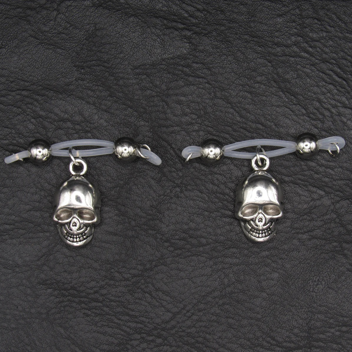 Nipple Rings - Skull Charm