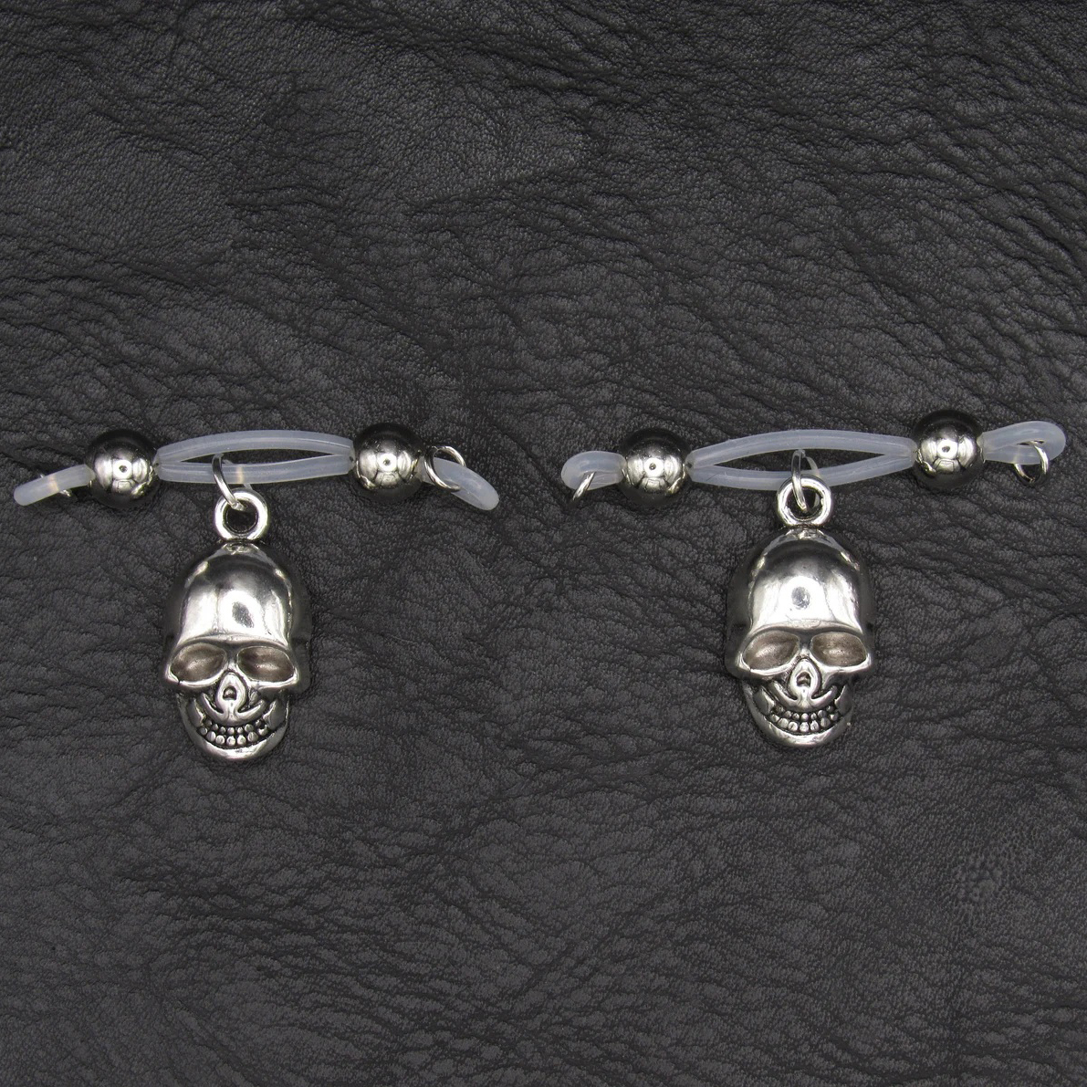 Nipple Rings - Skull Charm