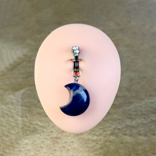 "Lunar Eclipse" Non-Piercing Navel Clip