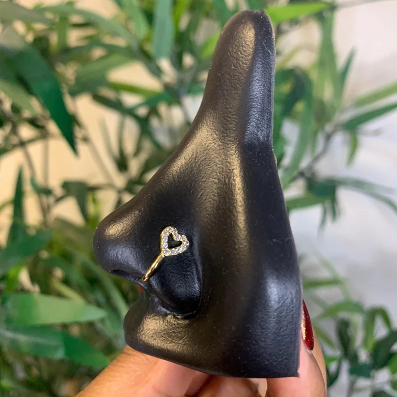 Shiny Nose Cuff Clip Non Piercing Nose Ring