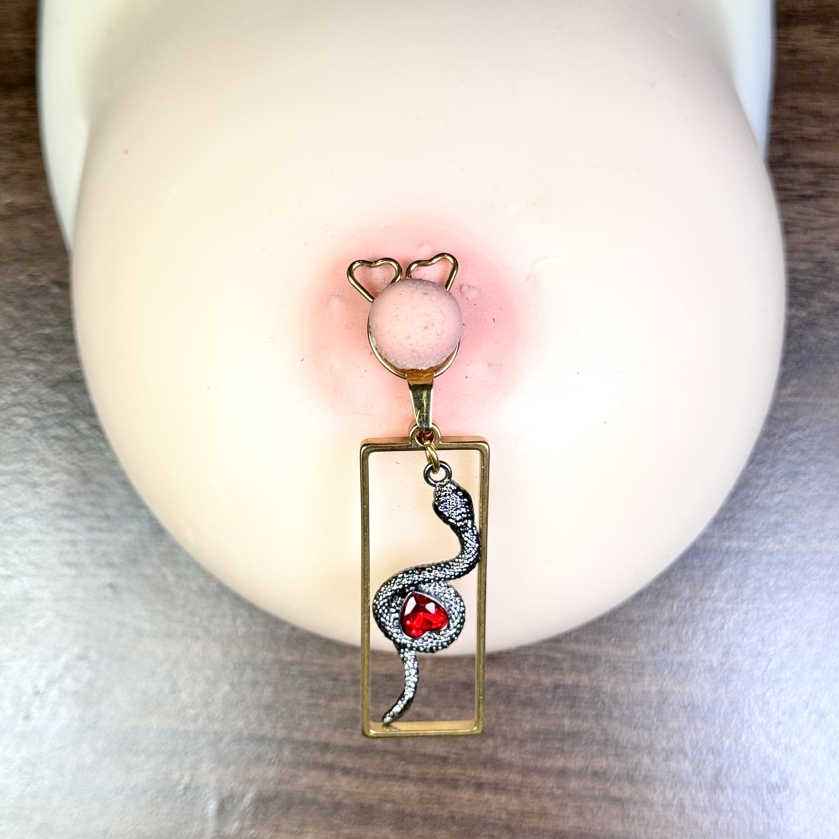 Ruby Serpent Nipple Clamps