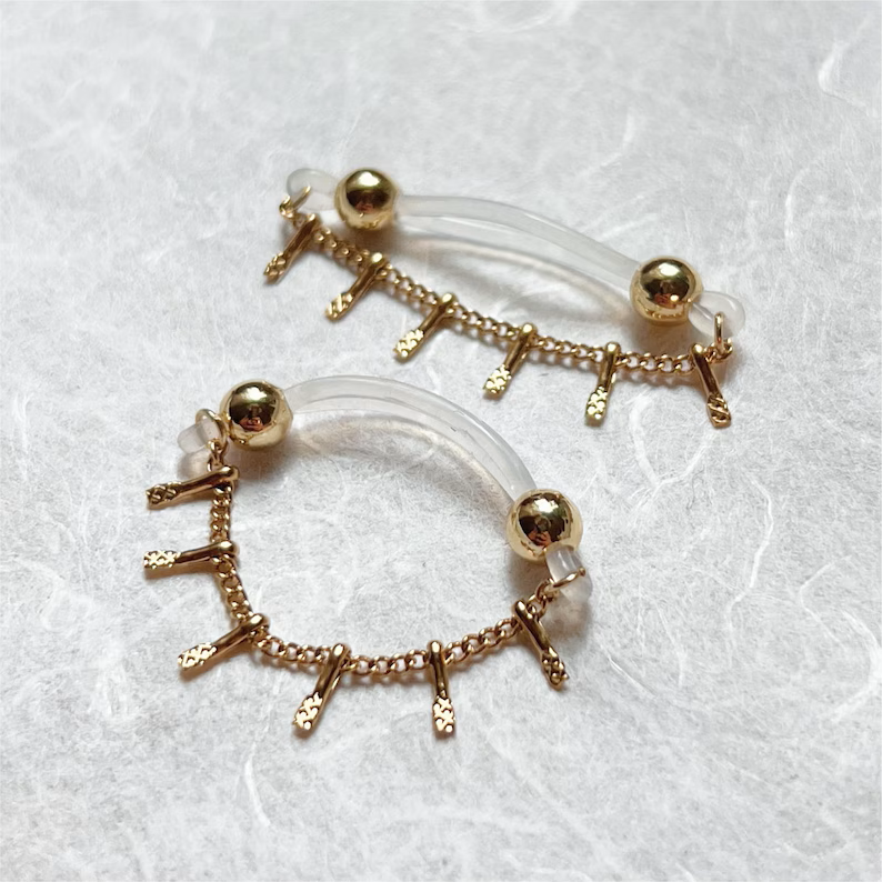 Dainty Gold Chain Fake Nipple Piercing