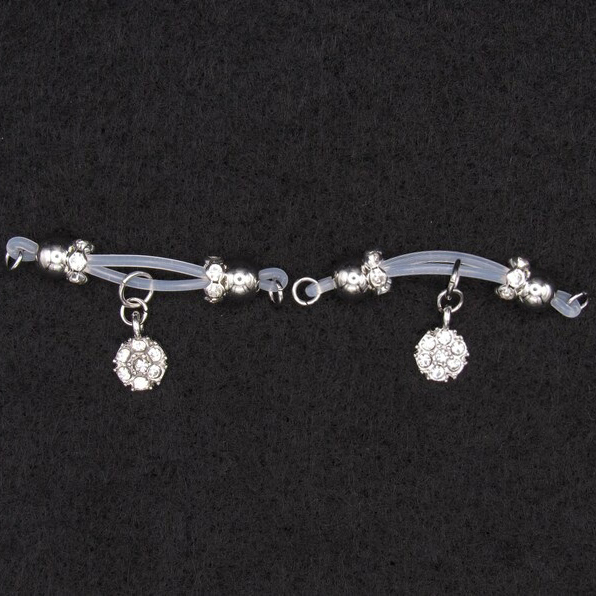  Fake Nipple Piercings Round Pendant Charms