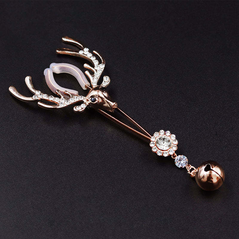 Deer head bell adjustable nipple clamp (one pair)-Thyye