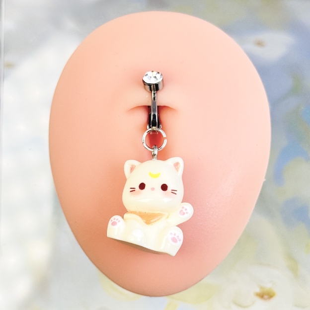 Dreamy Cat Kiss Non-Piercing Navel Clip