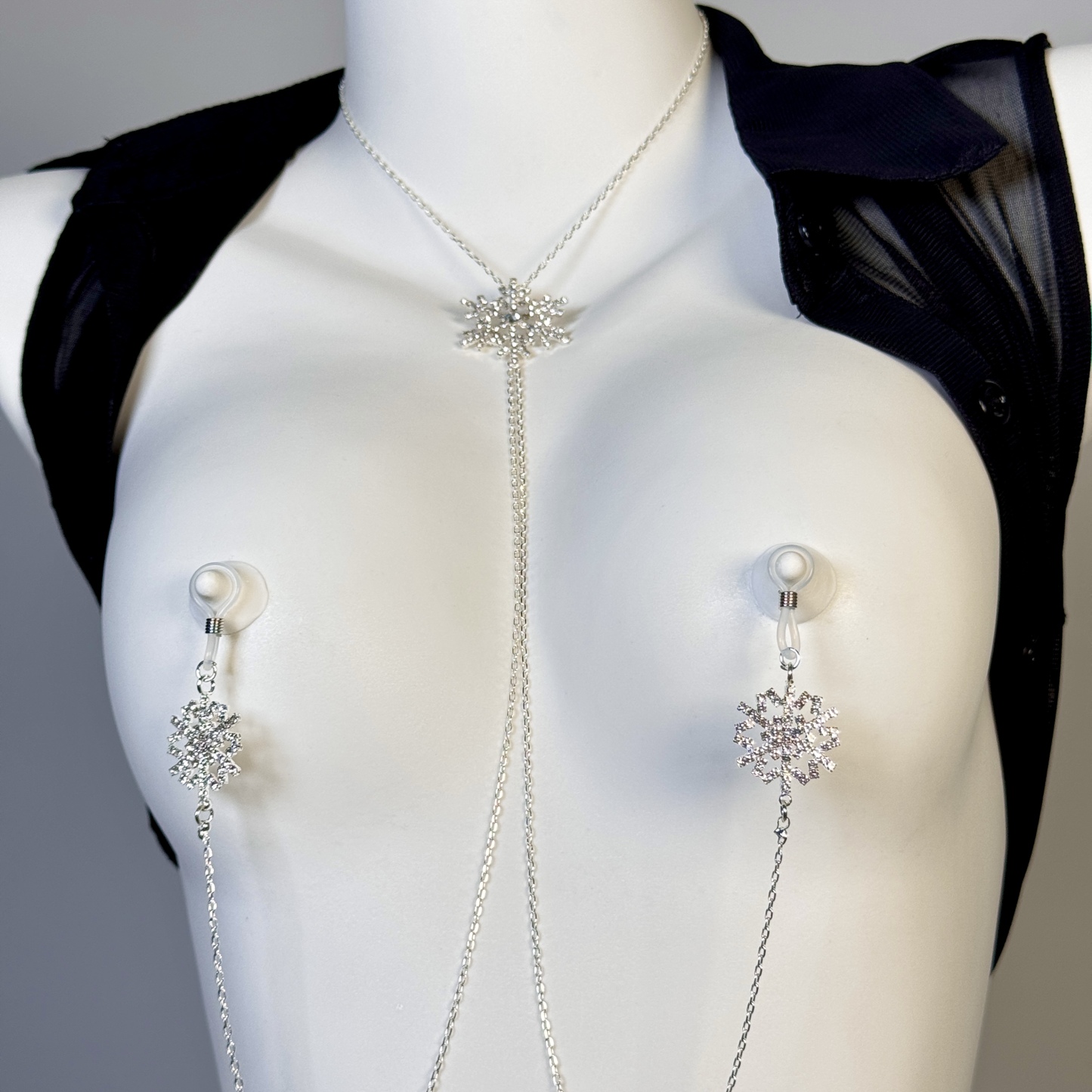 Crystal Snowflake Body Chain