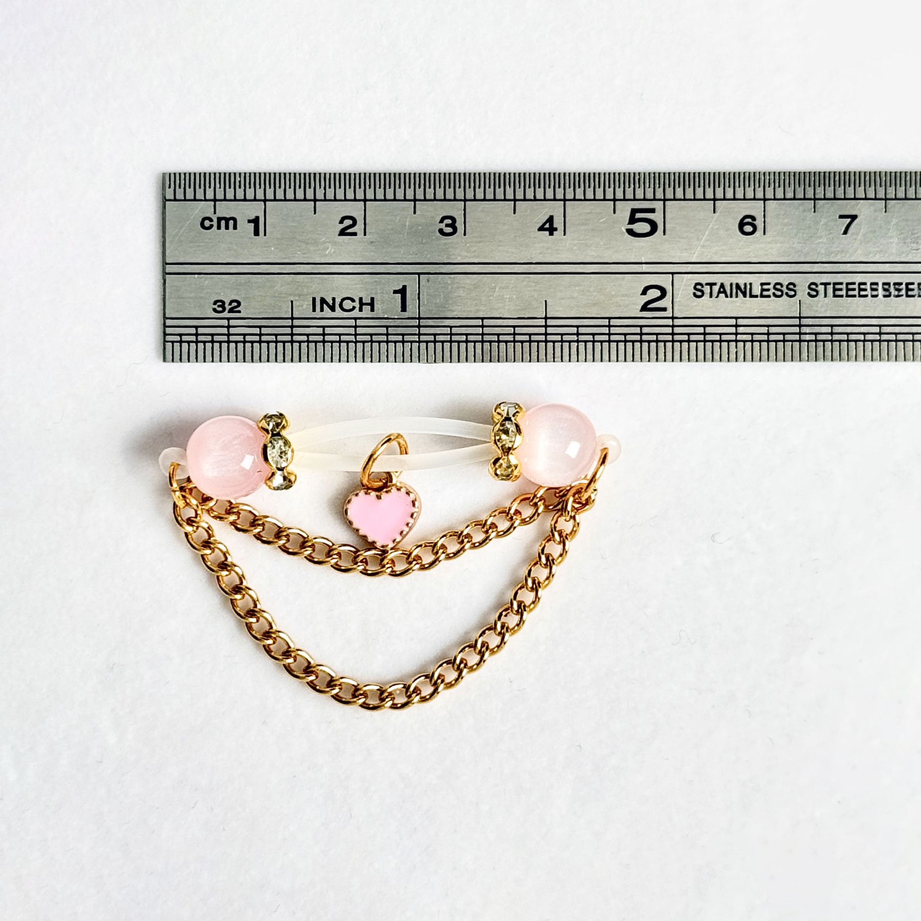 Sweetheart Pearl Non-Piercing Nipple Clamps