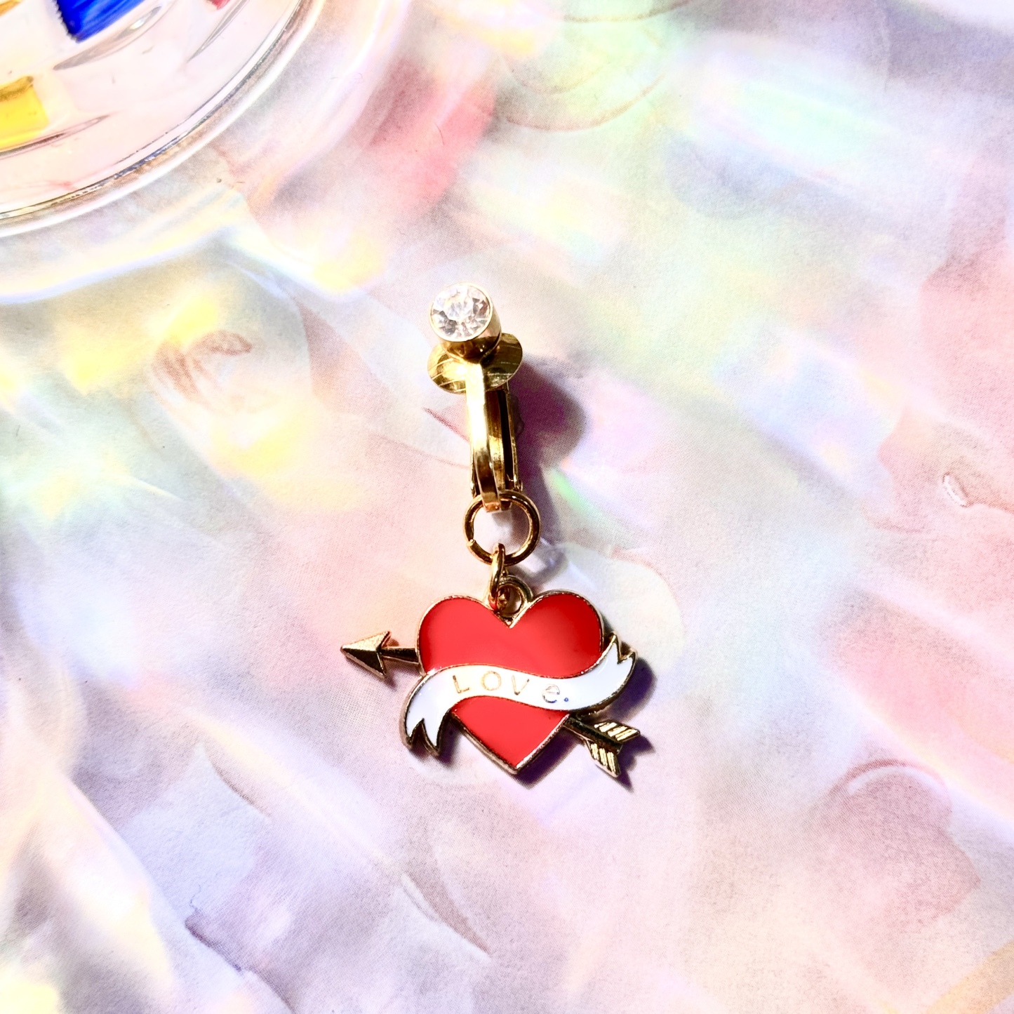 Cupid Love Charm Faux Navel Ring