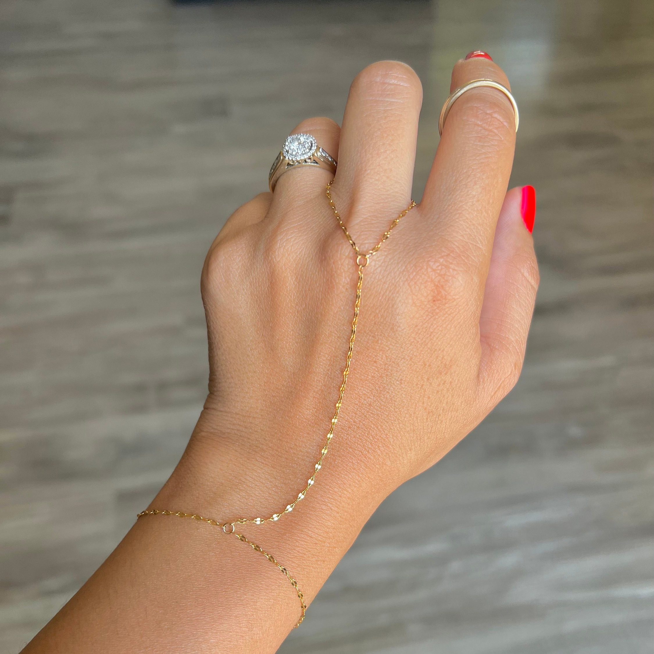 18K Gold Diamond-Cut Bracelet