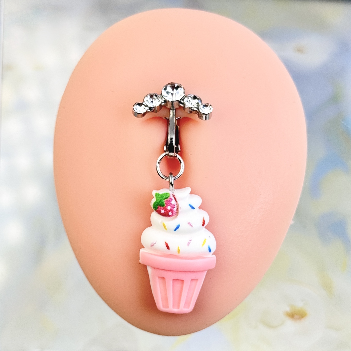 Strawberry Cream Non-Piercing Navel Clip