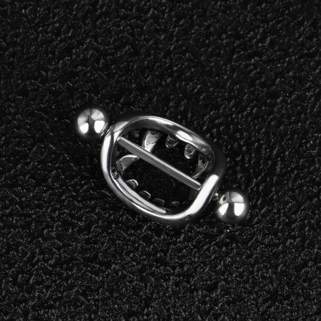 Vampire Fang-Shaped Nipple Ring Jewelry