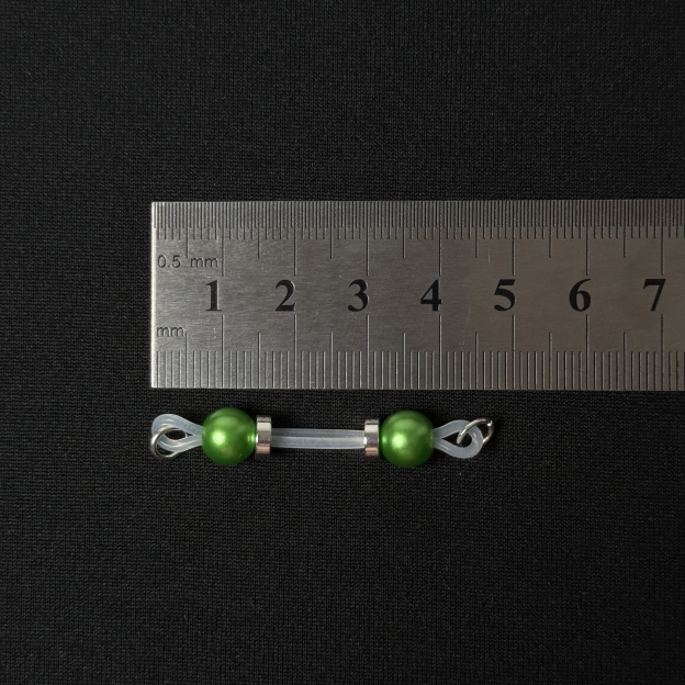 Anti-falling - New green pearl nipple decoration