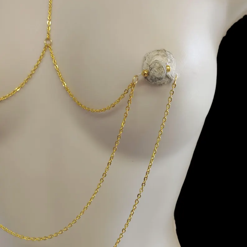 Non-Pierced Chain Bralette