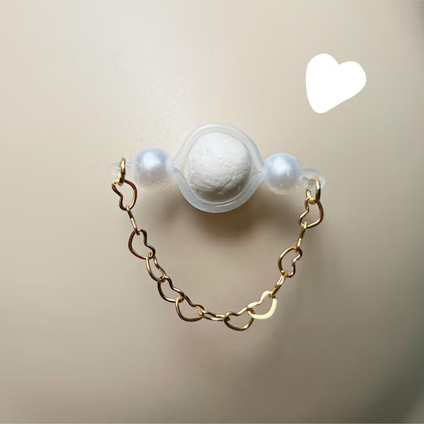 Heart Chain Nipple Rings