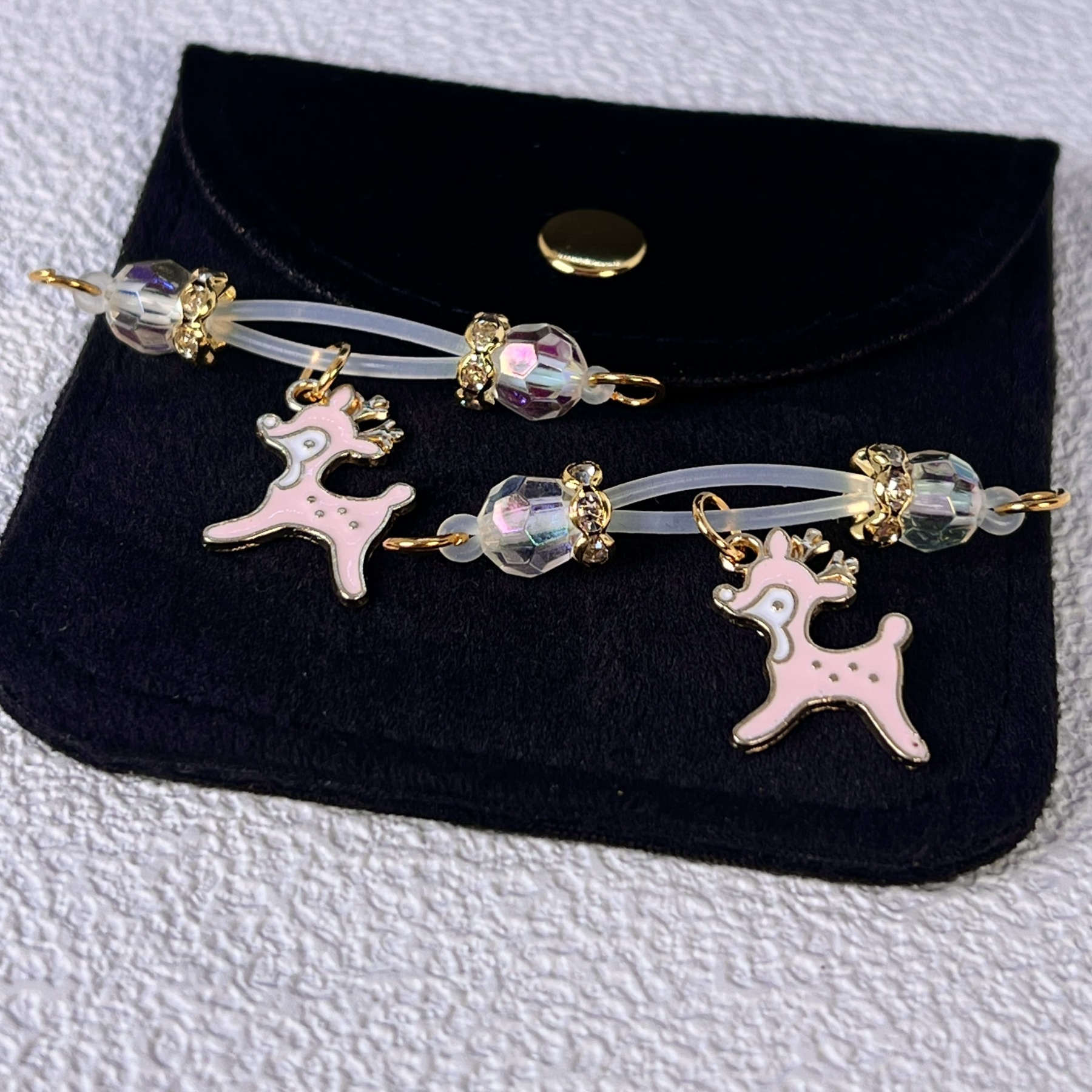 Frost Crystal Stag Clip