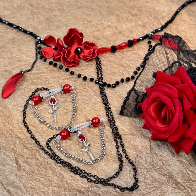 Crimson Blossom Luxe Trio