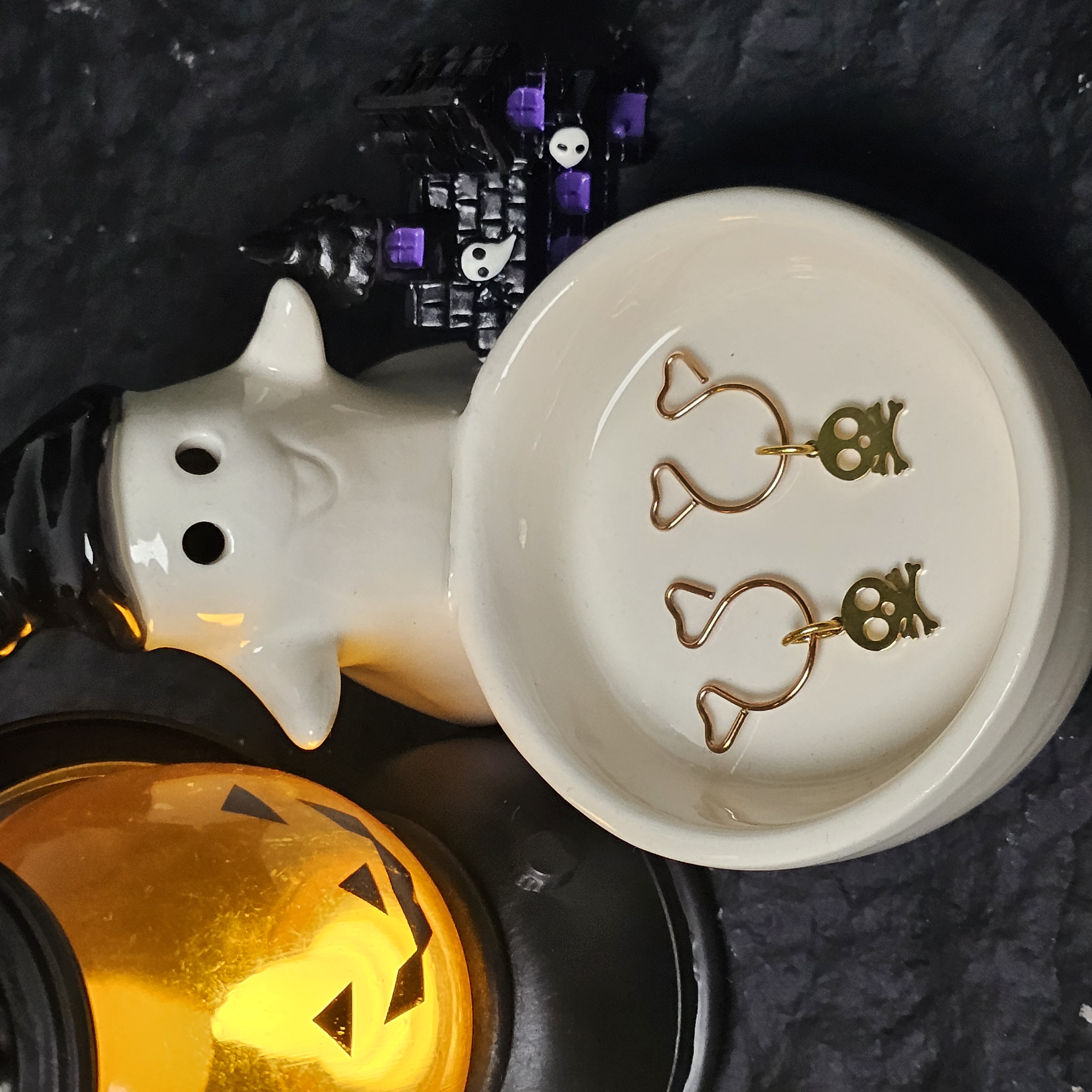 Halloween gold-plated pendant