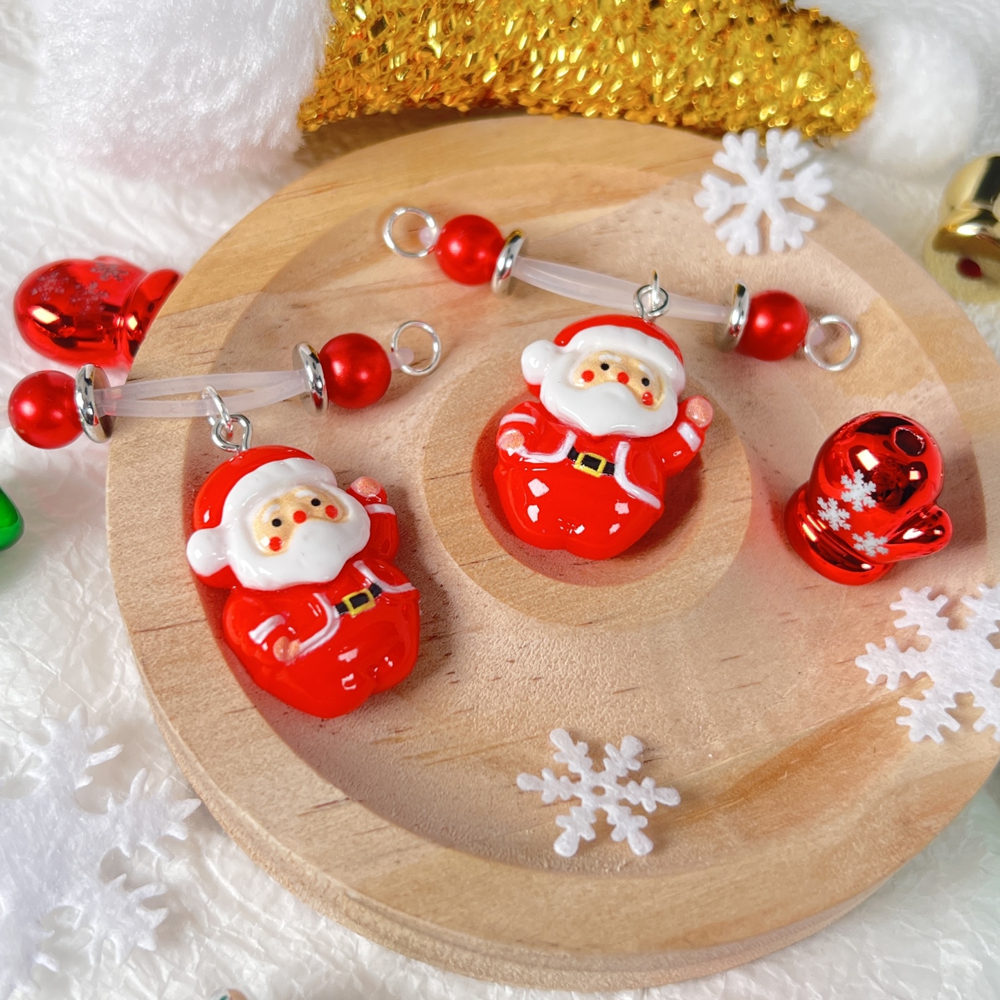 Jolly Santa Red Gem Nipple Clips