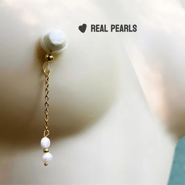 Real Pearl Nipple Non-Piercing