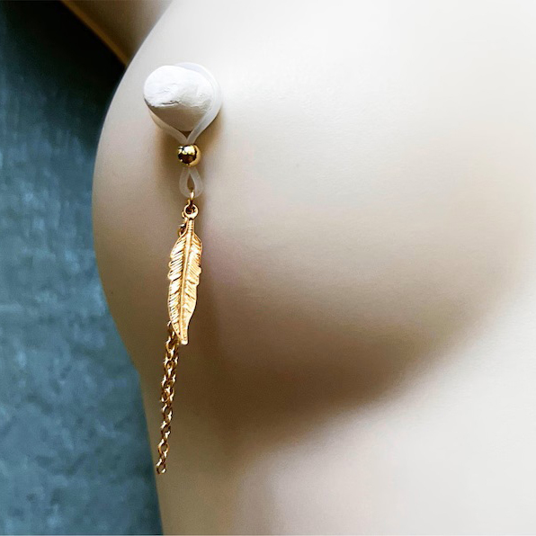 Feather Dangle Nipple Ring