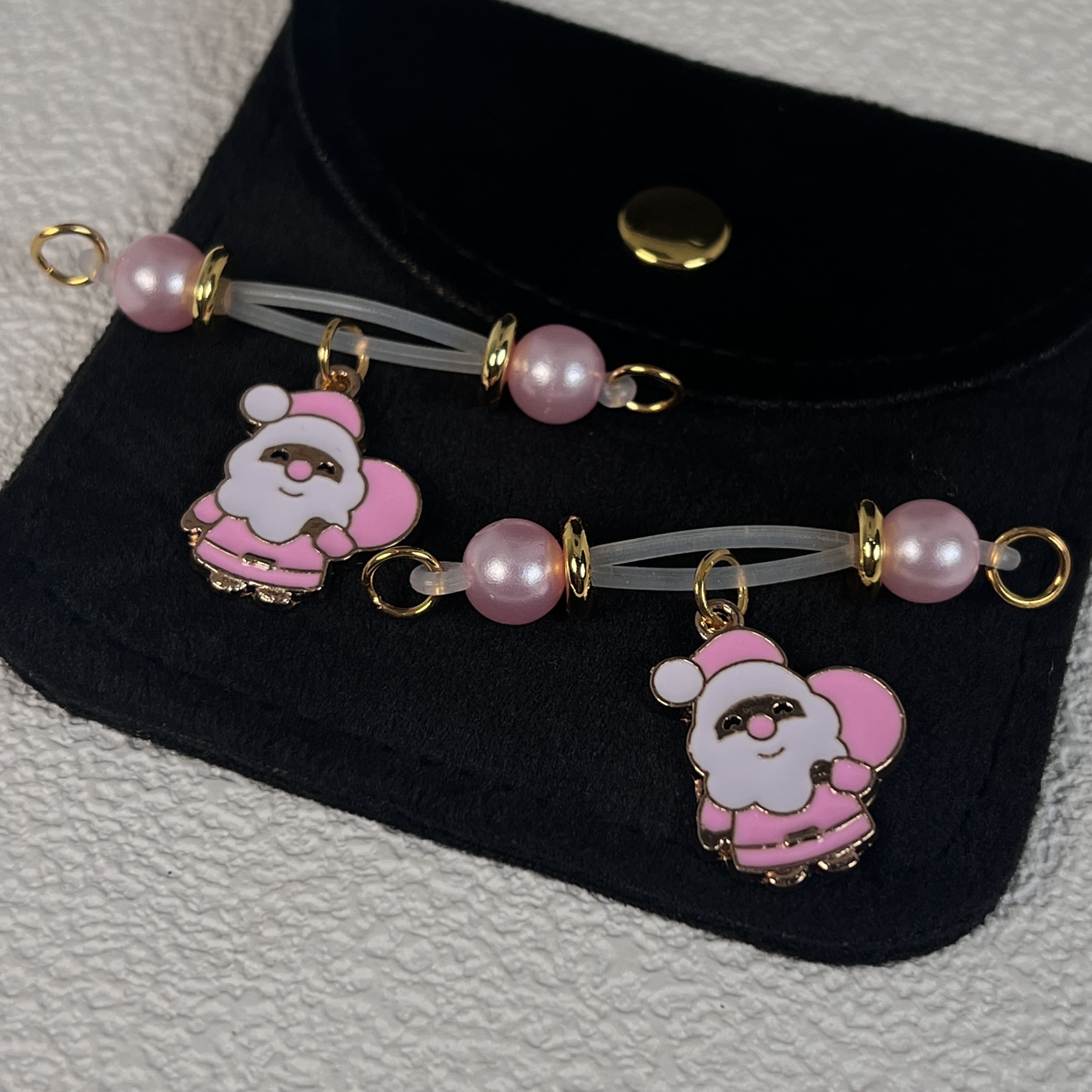 Santa’s Blush Bag Clamps🎄