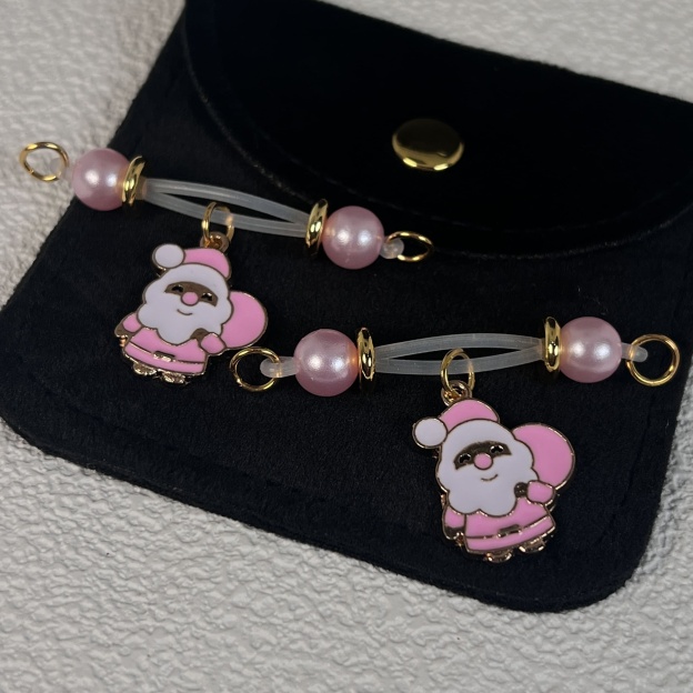 Santa’s Blush Bag Clamps🎄