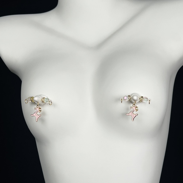 Frost Crystal Stag Clip