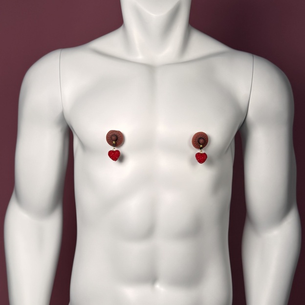 His Red Heart Nipple Clamps