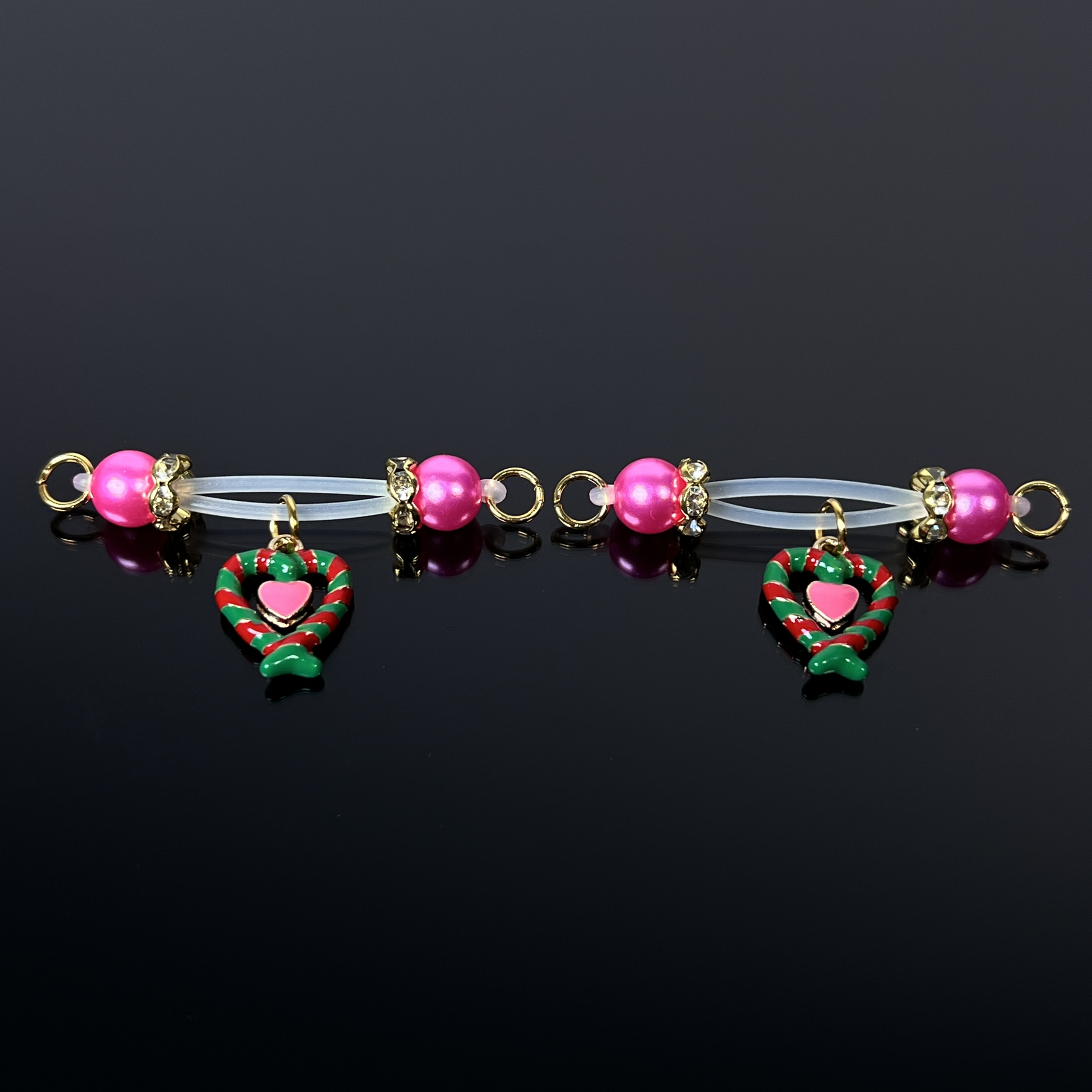 Blush Pearl Love Clamps