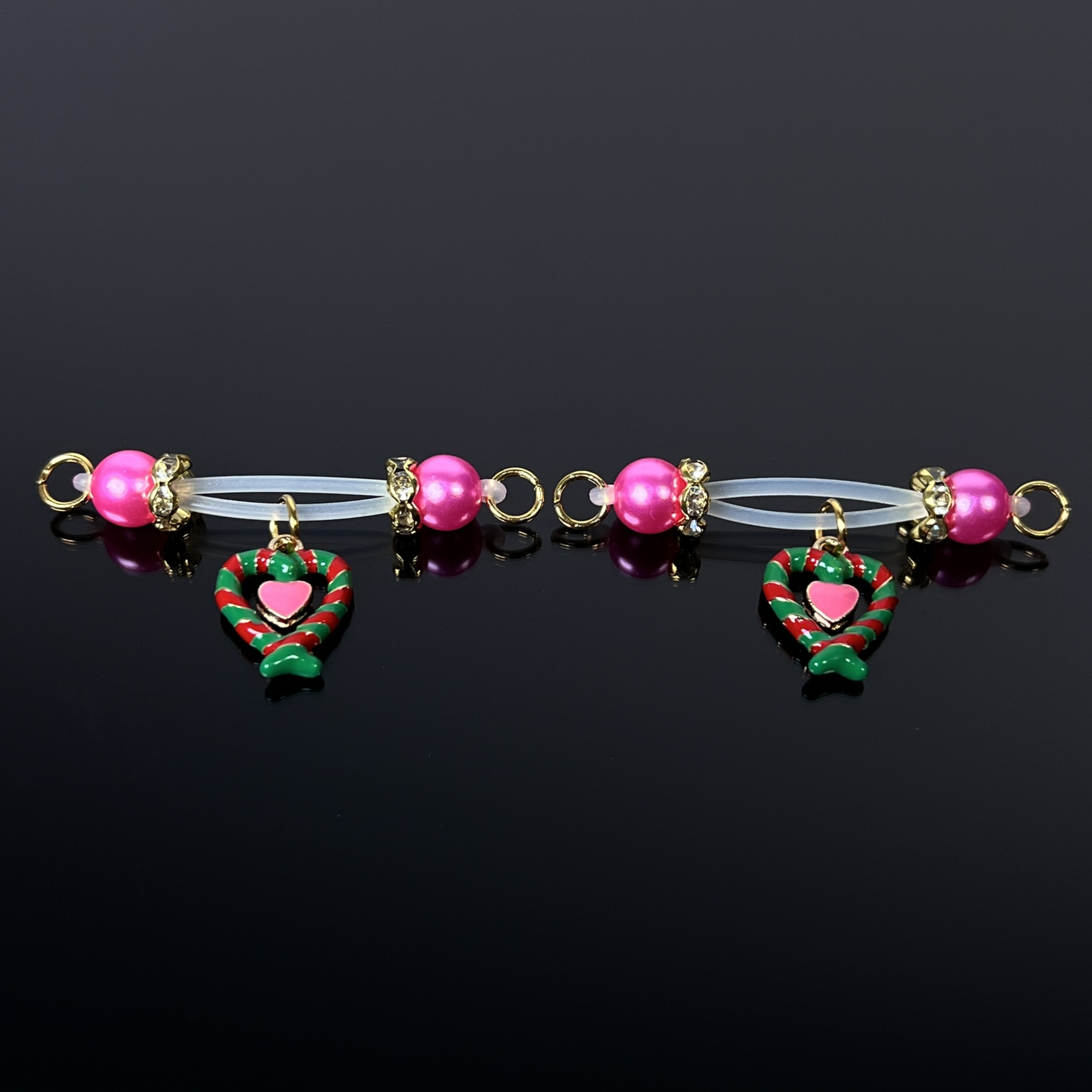 Blush Pearl Love Clamps