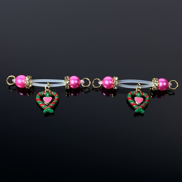 Blush Pearl Love Clamps